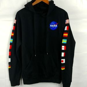 Chemistry Adult Small NASA Flag Hoodie